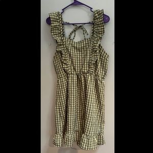 Green/Yellow gingham sundress.